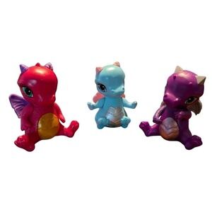 Ever After High Dragon Games Baby Dragon Lot 3 Nevermore Hero Wing Pink Mattel